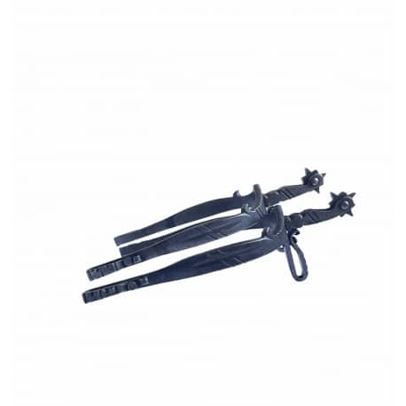 Espuelas Vaqueras Fragua Ruleta Vaquera Inox Pavonada - Tienda Hípica Online | D’Hispania ®