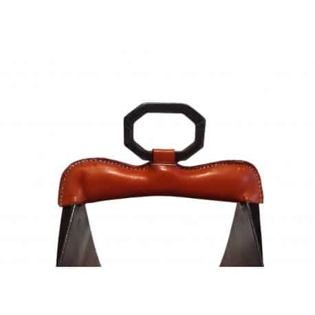 Estribo Vaquero Fragua Inox. Pavonado Forrado (Par) - Tienda Hípica Online | D’Hispania ®