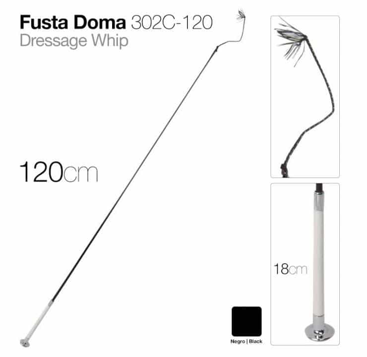 FUSTA DOMA 302C-120 NEGRO 120cm - Tienda Hípica Online | D’Hispania ®