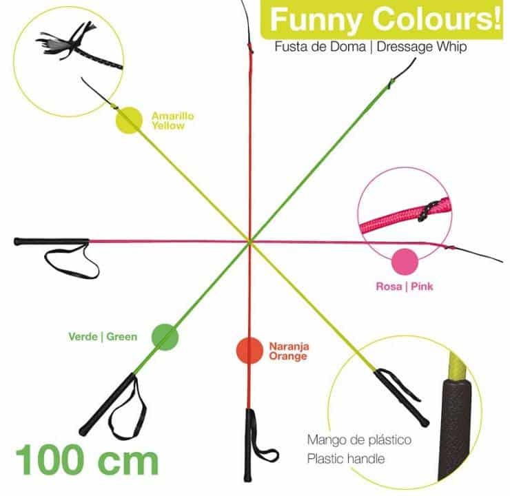 FUSTA DOMA 400 NEÓN 100cm - Tienda Hípica Online | D’Hispania ®