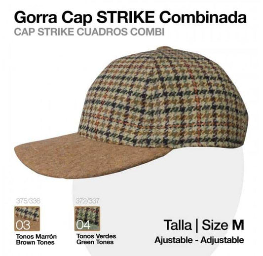 GORRA CAP STRIKE COMBINADA CUADRO - Tienda Hípica Online | D’Hispania ®