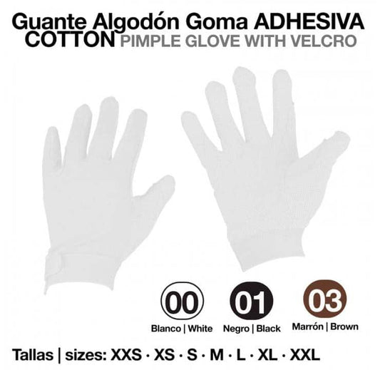 GUANTE ALGODÓN VELCRO GOMA ADHESIVA - Tienda Hípica Online | D’Hispania ®