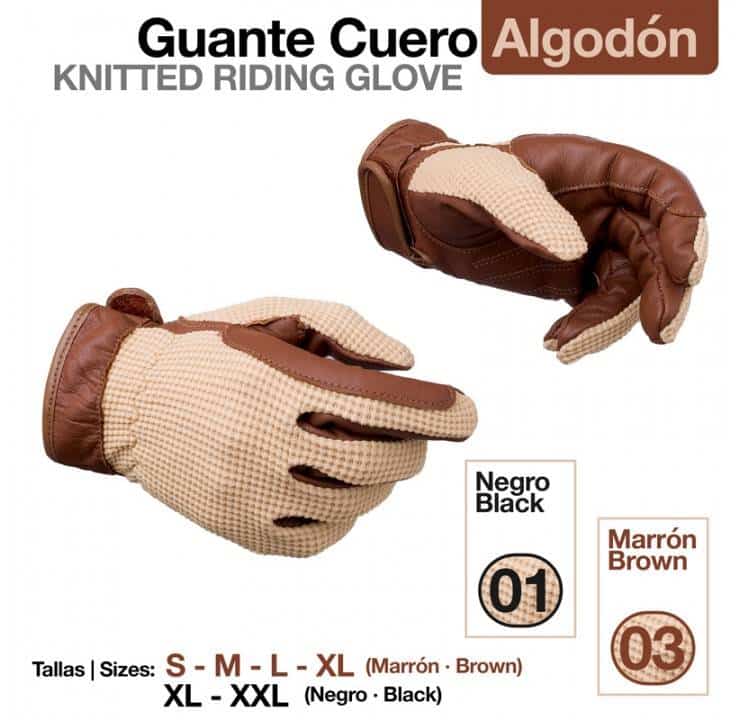 GUANTE CUERO ALGODÓN Z79 - Tienda Hípica Online | D’Hispania ®