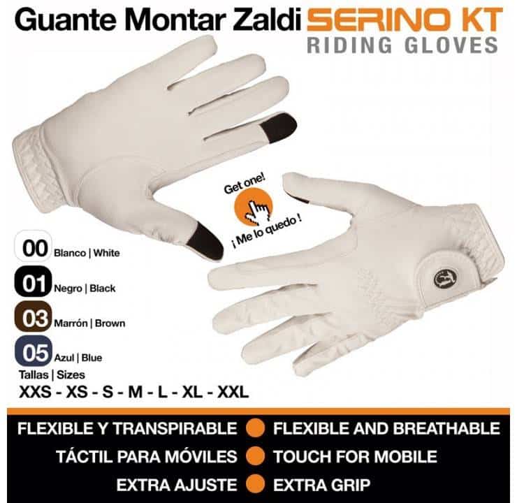 GUANTE MONTAR ZALDI SERINO KT - Tienda Hípica Online | D’Hispania ®