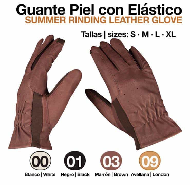 GUANTE PIEL CON ELÁSTICO 411003 - Tienda Hípica Online | D’Hispania ®