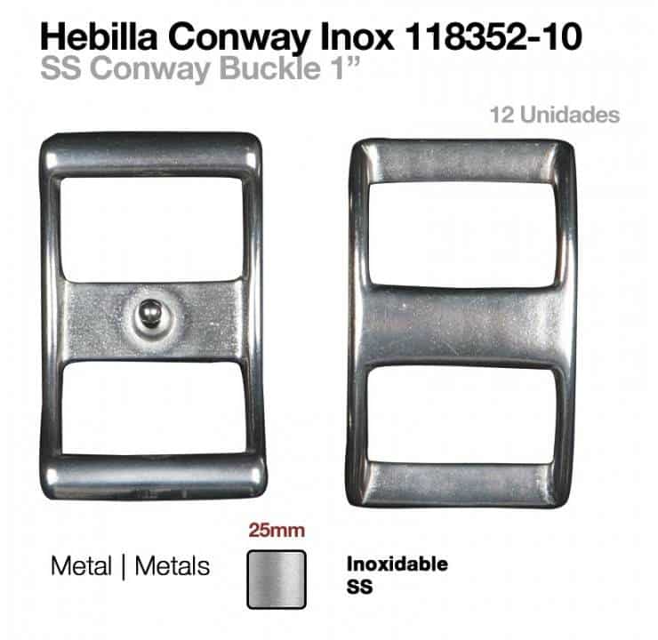 HEBILLA CONWAY INOX 118352-10 25mm 12uds - Tienda Hípica Online | D’Hispania ®