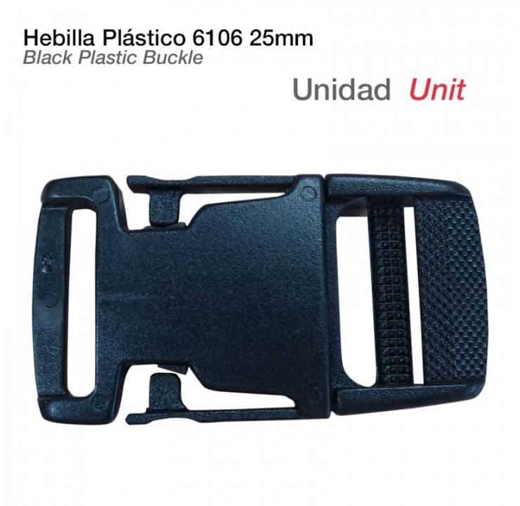 HEBILLA PLÁSTICO 6106 25mm NEGRO UNIDAD - Tienda Hípica Online | D’Hispania ®