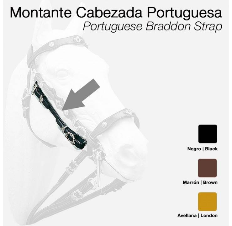MONTANTE CABEZADA PORTUGUESA CASTECUS - Tienda Hípica Online | D’Hispania ®
