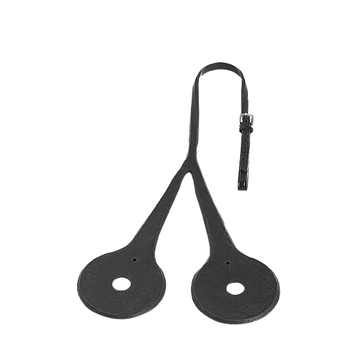 MUSEROLA AUSTRALIANA GOMA NEGRO - Tienda Hípica Online | D’Hispania ®