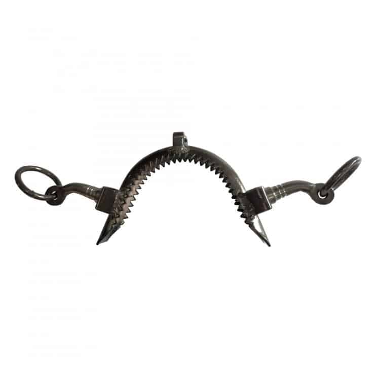 MUSEROLA VAQUERA INOX ENVEJECIDO PILARES LARGOS - Tienda Hípica Online | D’Hispania ®