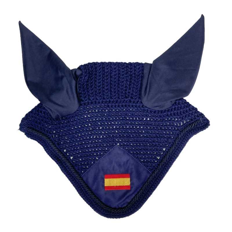 Mosquero de Ganchillo con Cubreorejas y Bandera Española - Tienda Hípica Online | D’Hispania ®