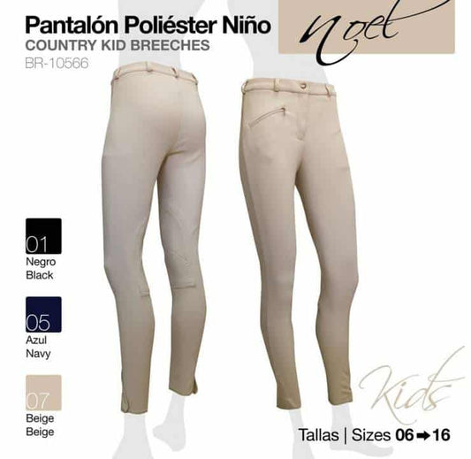 PANTALÓN POLIESTER NIÑO NOEL AZUL 06 - Tienda Hípica Online | D’Hispania ®