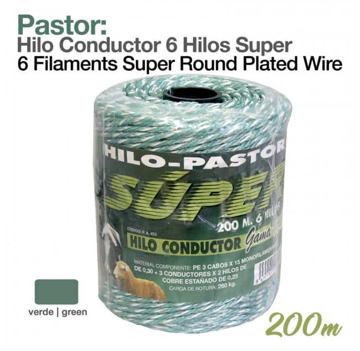 PASTOR: HILO CONDUCTOR 200m 6 HILOS SUPER - Tienda Hípica Online | D’Hispania ®