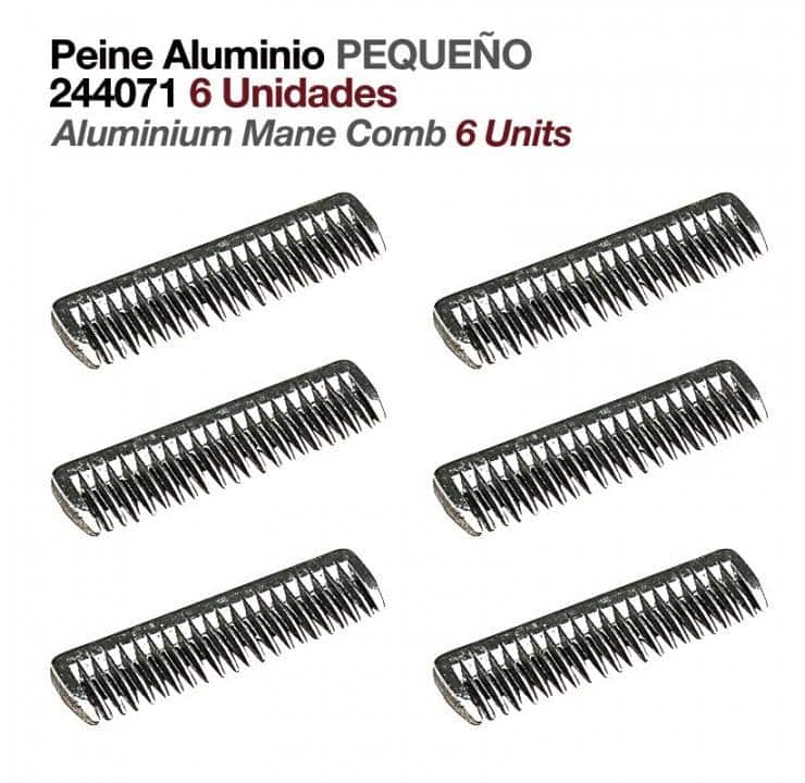 PEINE ALUMINIO PEQUEÑO 244071 6uds - Tienda Hípica Online | D’Hispania ®