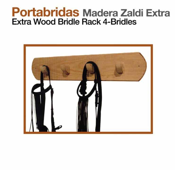 PORTABRIDAS MADERA ZALDI EXTRA 4 CABEZADAS - Tienda Hípica Online | D’Hispania ®