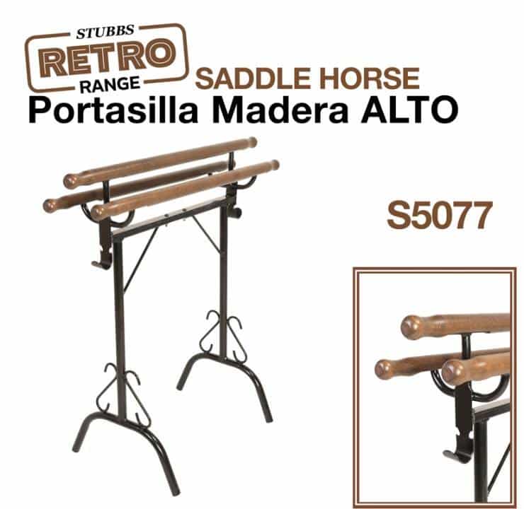 PORTASILLA MADERA ALTO STUBBS RETRO SADDLE HORSE S5077 - Tienda Hípica Online | D’Hispania ®
