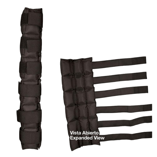 PROTECTOR GEL FRIO PARA TENDONES LARGO NEGRO UNIDAD - Tienda Hípica Online | D’Hispania ®