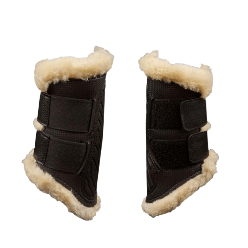 PROTECTOR PVC CARBON CON BORREGUILLO NEGRO - Tienda Hípica Online | D’Hispania ®