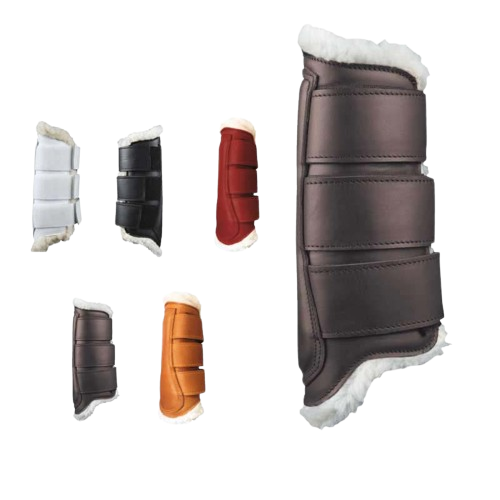 PROTECTOR ZALDI EXTRA CUERO BORREGUILLO PIE - Tienda Hípica Online | D’Hispania ®