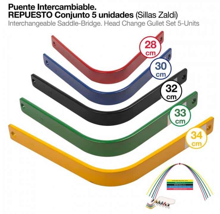 PUENTE REPUESTO GS conjunto 5uds. EN SILLA ZALDI - Tienda Hípica Online | D’Hispania ®
