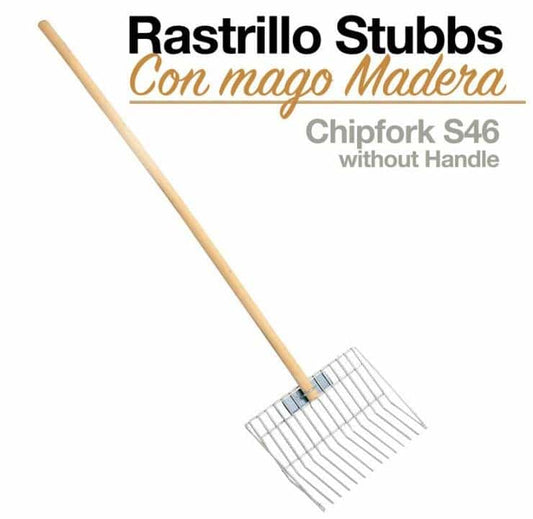RASTRILLO CON MANGO MADERA STUBBS S46 - Tienda Hípica Online | D’Hispania ®