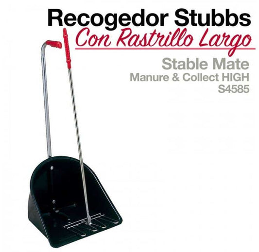 RECOGEDOR CON RASTRILLO LARGO STUBB S4585 - Tienda Hípica Online | D’Hispania ®