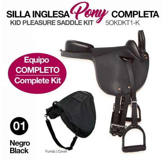 SILLA INGLESA PONY COMPLETA 5OKDKT1-K - Tienda Hípica Online | D’Hispania ®