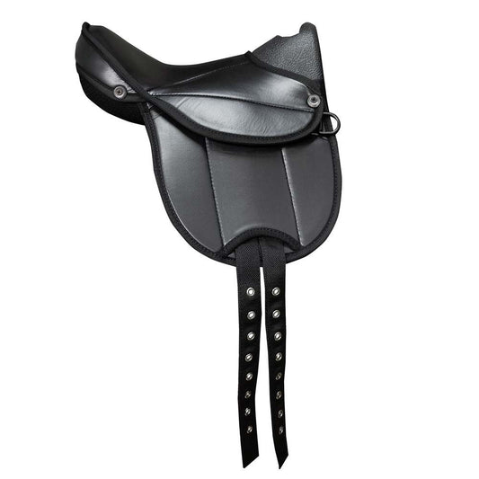 Silla sintética Pony Shetland completa de 12" de la tienda hípica D'Hispania, ideal para iniciación y caballos pequeños.