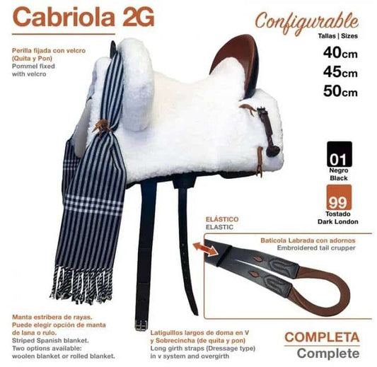 SILLA ZALDI C. CABRIOLA 2G (COMPLETA) - Tienda Hípica Online | D’Hispania ®