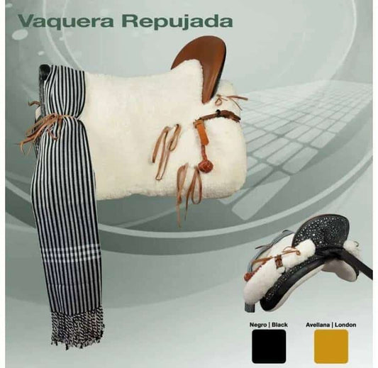 SILLA ZALDI C. VAQUERA REPUJADA (COMPLETA) - Tienda Hípica Online | D’Hispania ®