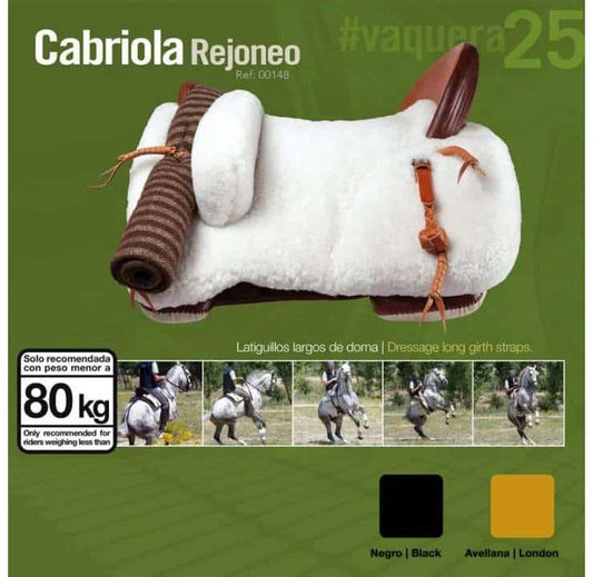 SILLA ZALDI CABRIOLA REJONEO COMPLETA - Fibra Carbono Máxima Sujeción Kit Completo Profesional - Tienda Hípica Online | D’Hispania ®