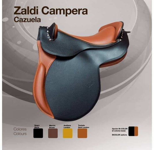 SILLA ZALDI CAMPERA CAZUELA - Joya Tradición Ecuestre Doma Vaquera Auténtica Española - Tienda Hípica Online | D’Hispania ®