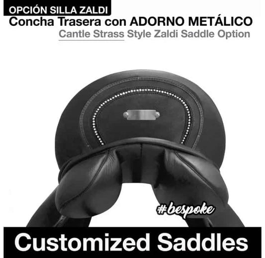 SILLA ZALDI CON CONCHA TRASERA ADORNO METÁLICO - Tienda Hípica Online | D’Hispania ®