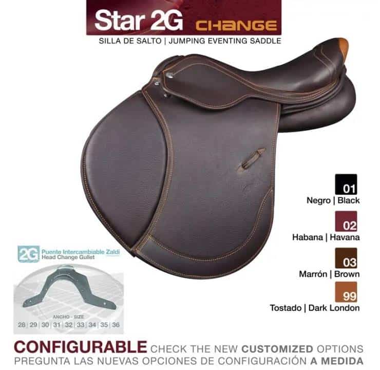SILLA ZALDI SALTO STAR 2G CHANGE - Tienda Hípica Online | D’Hispania ®