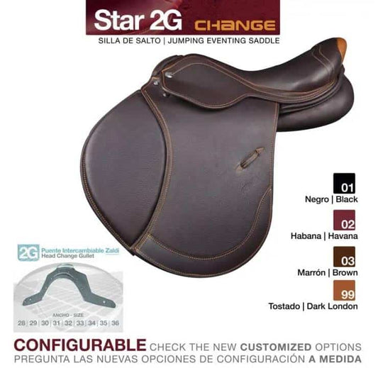SILLA ZALDI SALTO STAR 2G CHANGE - Tienda Hípica Online | D’Hispania ®