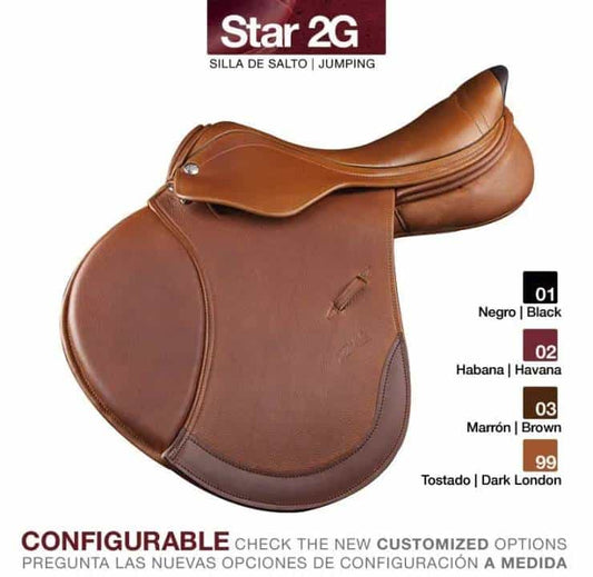 SILLA ZALDI SALTO STAR 2G - Configuración Personalizable Opciones Extras Tecnología Avanzada - Tienda Hípica Online | D’Hispania ®