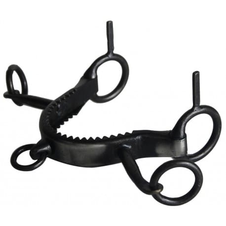 Serreta 3 Pilares Fragua Acero Inoxidable Pavonado - Tienda Hípica Online | D’Hispania ®