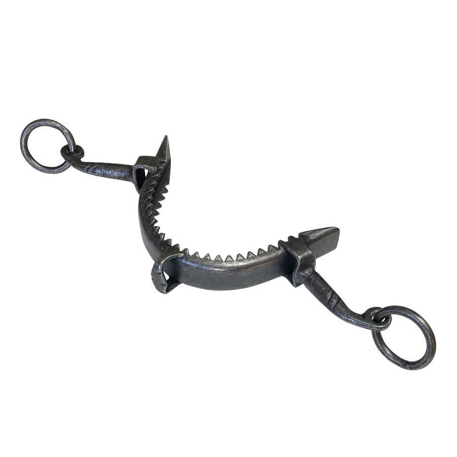 Serreta de muserola de fragua con dientes 2 pilares, chapa 3 mm - Tienda Hípica Online | D’Hispania ®