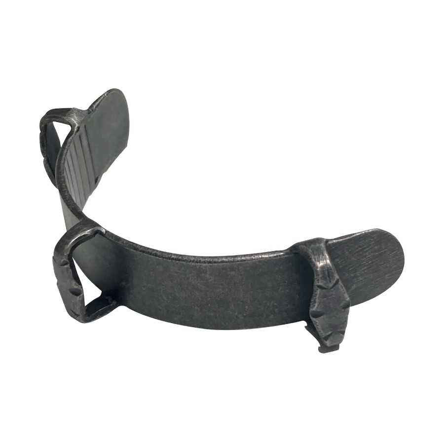 Serreta de muserola de fragua sin dientes con pasadores, chapa de 3 mm - Tienda Hípica Online | D’Hispania ®