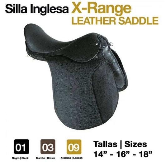 Silla Inglesa X-Range 2024 - Múltiples Tallas Uso General - Tienda Hípica Online | D’Hispania ®