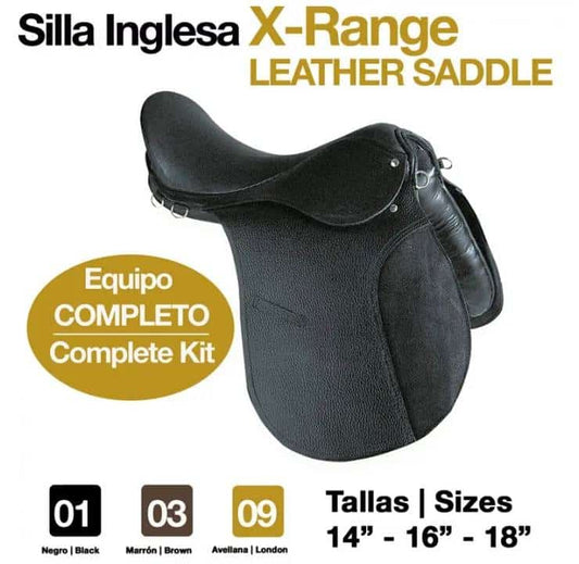 Silla Inglesa X-Range Equipo Completo 2024 - Kit Completo Múltiples Tallas - Tienda Hípica Online | D’Hispania ®