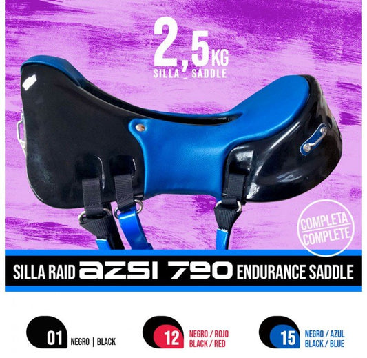 Silla Raid Endurance AZSI 790 Completa - Económica Casco Fibra Asiento - Tienda Hípica Online | D’Hispania ®