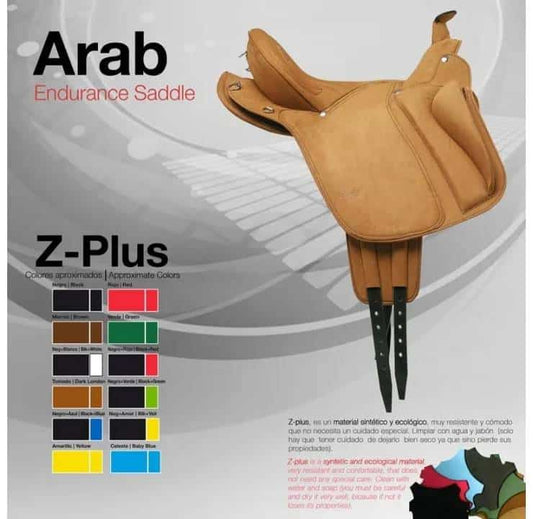 Silla Z-Plus Marcha Arab - Material Sintético Ligero Duradero Zaldi - Tienda Hípica Online | D’Hispania ®