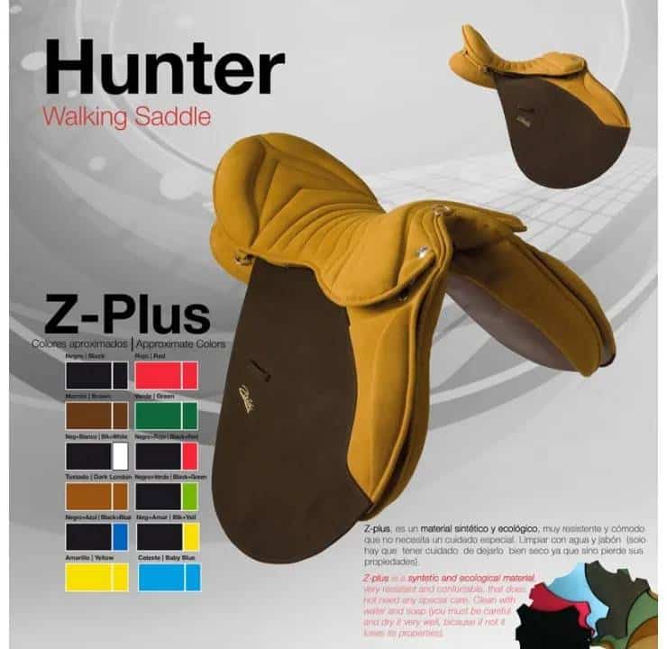 Silla Z-Plus Marcha Hunter - Material Sintético Ligero Resistente Zaldi - Tienda Hípica Online | D’Hispania ®
