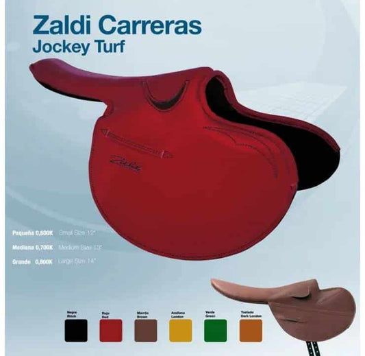 Silla Zaldi Carreras Jockey Turf - Especializada Carreras Caballos 12 Pulgadas - Tienda Hípica Online | D’Hispania ®