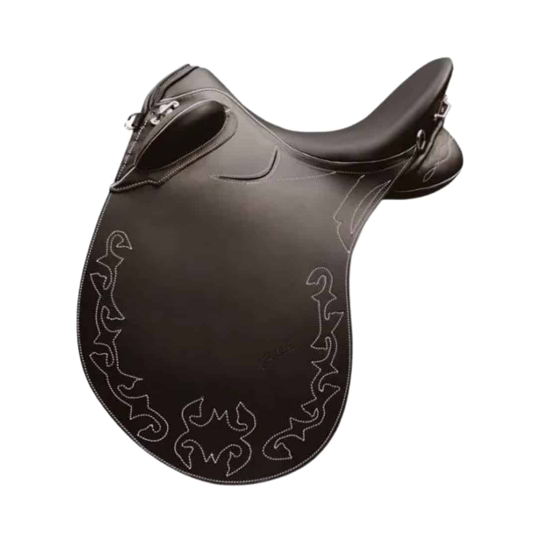 Silla Zaldi Marcha Australiana - Tradicional Australiana Rodillera Taco Estilo - Tienda Hípica Online | D’Hispania ®