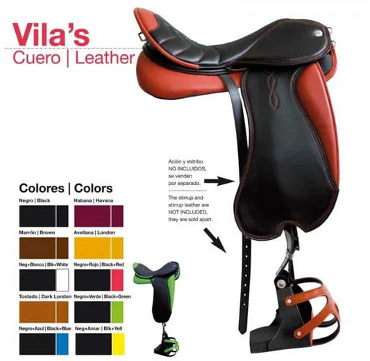 Silla Zaldi Raid Vila's Cuero 2024 - Monturas Raid Marcha Cuero Premium Campeón Mundial - Tienda Hípica Online | D’Hispania ®