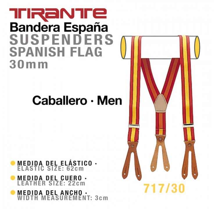 TIRANTE BANDERA ESPAÑA CABALLERO 717/30 - Tienda Hípica Online | D’Hispania ®