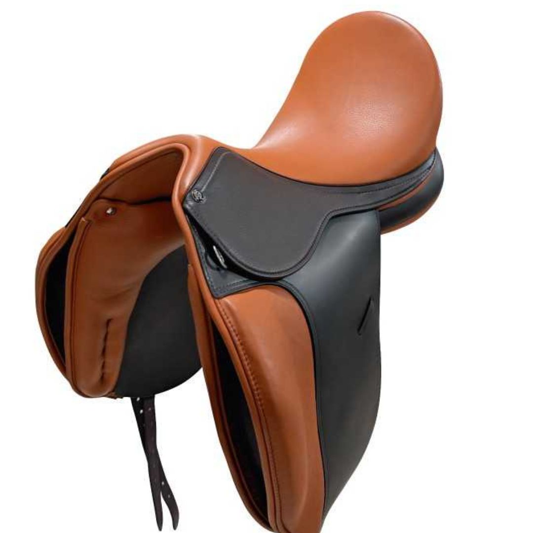 Silla de doma Omega bicolor con puentes intercambiables