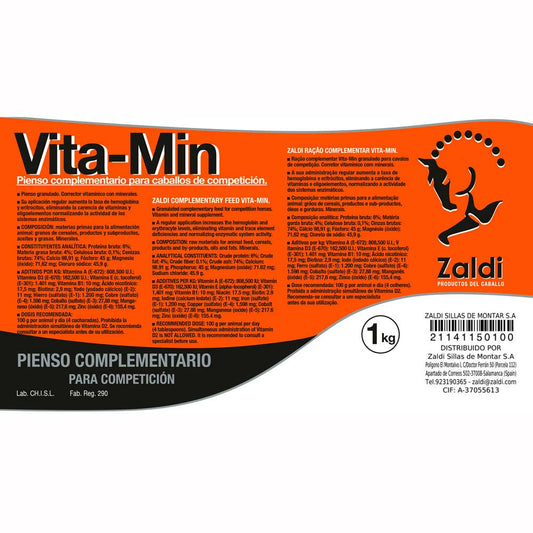 ZALDI PIENSO COMPLEMENTARIO VITAMIN - Tienda Hípica Online | D’Hispania ®